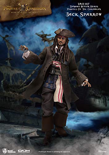 Beast Kingdom- Figura Disney Los Piratas del Caribe, Jack Sparrow (DAH-017)