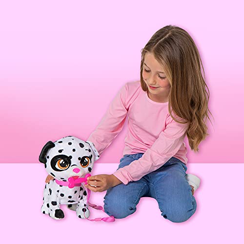 BEBÉS LLORONES Spot el dálmata de Dotty | Peluche Perro Interactivo Que Camina y Llora de Verdad - Juguete y Regalo Ideal para niñas y niños +3 Años