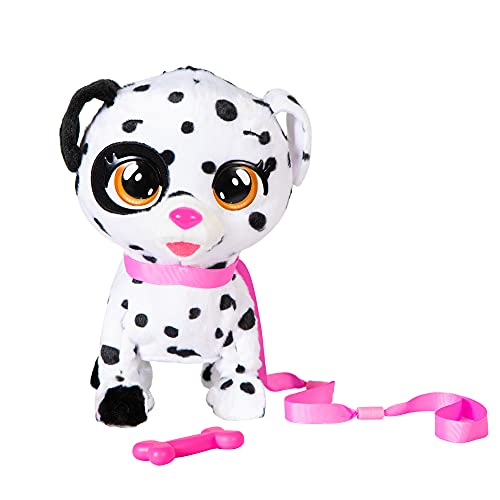 BEBÉS LLORONES Spot el dálmata de Dotty | Peluche Perro Interactivo Que Camina y Llora de Verdad - Juguete y Regalo Ideal para niñas y niños +3 Años