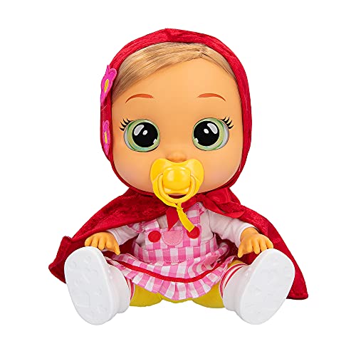 BEBÉS LLORONES Storyland Scarlet | Muñeca interactiva inspirada en Cuentos famosos que Llora con Pelo para peinar, Ropa para vestir y Accesorios para jugar - Juguete para niños y niñas +2 Años