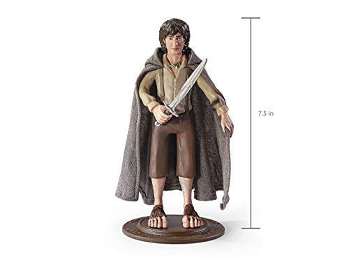 BendyFigs Figura Señor de los Anillos Frodo Baggins, Color Mehrfarbig (The Noble Collection NN2817)