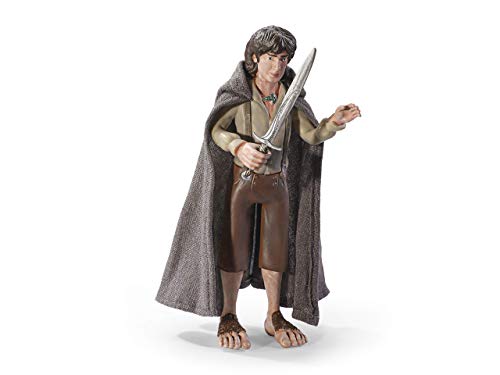 BendyFigs Figura Señor de los Anillos Frodo Baggins, Color Mehrfarbig (The Noble Collection NN2817)