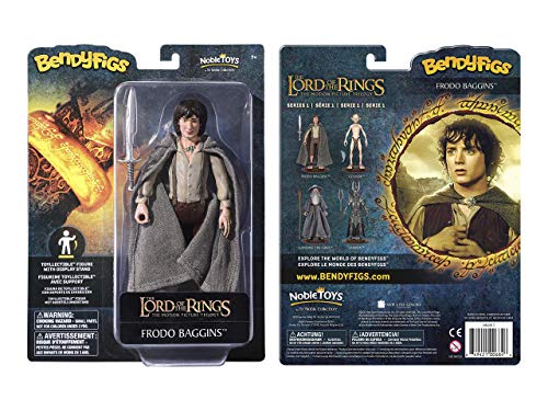 BendyFigs Figura Señor de los Anillos Frodo Baggins, Color Mehrfarbig (The Noble Collection NN2817)