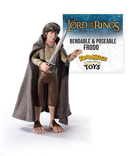 BendyFigs Figura Señor de los Anillos Frodo Baggins, Color Mehrfarbig (The Noble Collection NN2817)