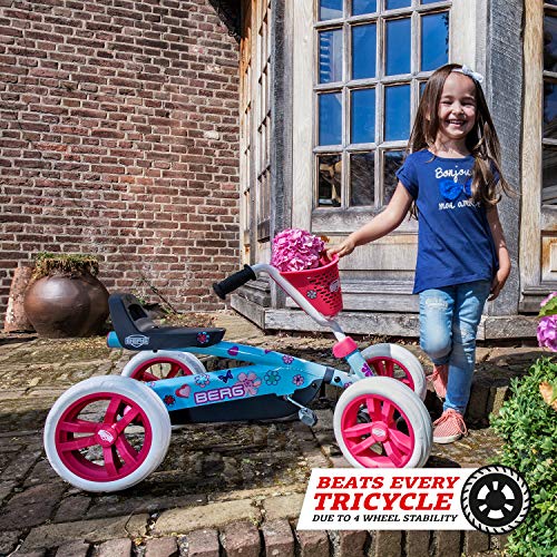 BERG Pedal Gokart Buzzy Bloom | Coche de Pedales, Seguro y Estabilidad, Juguete para niños Adecuado para niños de 2 a 5 años