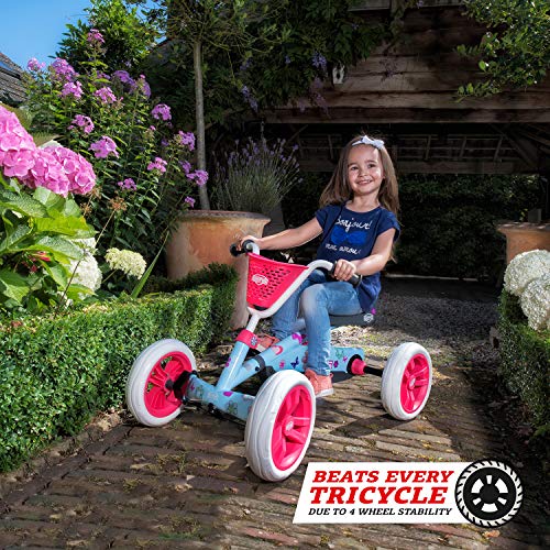 BERG Pedal Gokart Buzzy Bloom | Coche de Pedales, Seguro y Estabilidad, Juguete para niños Adecuado para niños de 2 a 5 años