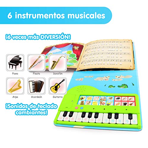 BEST LEARNING mi primer libro de piano - juguete musical educativo para niñas y niños de 3 años en adelante (Versión en inglés)