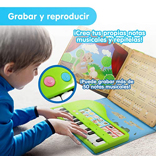 BEST LEARNING mi primer libro de piano - juguete musical educativo para niñas y niños de 3 años en adelante (Versión en inglés)