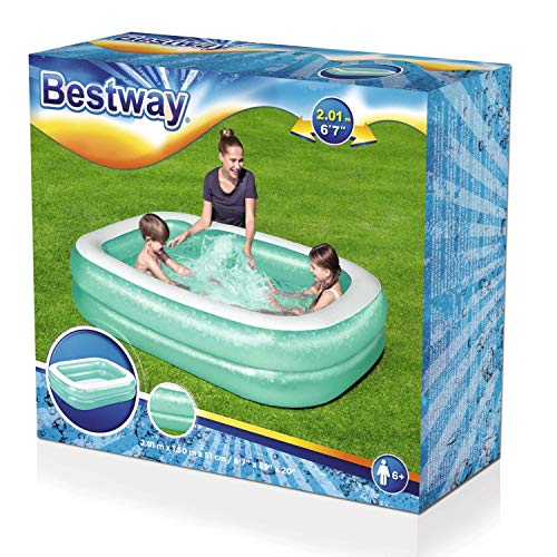 Bestway Family - Piscina hinchable para niños, 201 x 150 x 51 cm, color azul