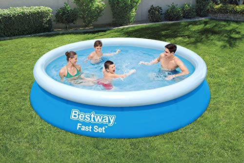 Bestway Fast Set Juego de Piscina con Bomba de Filtro, Azul, 366 x 76 cm