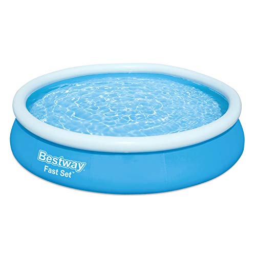 Bestway Fast Set Juego de Piscina con Bomba de Filtro, Azul, 366 x 76 cm