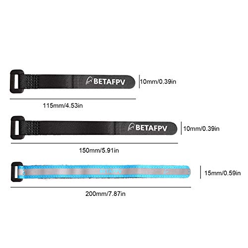 BETAFPV 2pcs Battery Strap Polyester Non-Slip Lipos Strap for 4-5inch FPV Drone Toothpick Quadcopter 4-5S FPV Battery X-Knight TWIG Frame