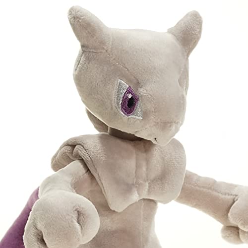 Betory 25cm Mewtwo Plush Doll, Anime Detective Mewtwo Plush Toy, Cospaly Game Doll, Hug Play Peluches, Imprescindible para Todos los Fans, Regalos Cumpleaños Navidad Halloween