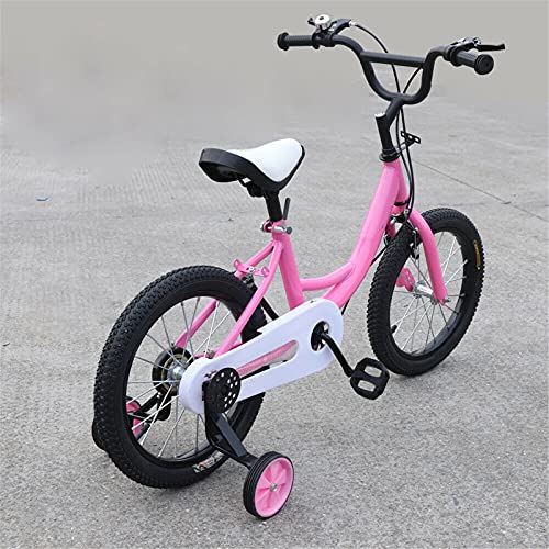 Bicicleta infantil antideslizante de 16 pulgadas, para niñas de 4 a 8 años, con tecnología de doble freno