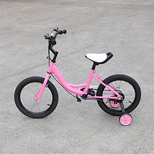 Bicicleta infantil antideslizante de 16 pulgadas, para niñas de 4 a 8 años, con tecnología de doble freno