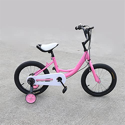 Bicicleta infantil antideslizante de 16 pulgadas, para niñas de 4 a 8 años, con tecnología de doble freno