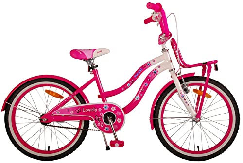 Bicicleta Niña 20 Pulgadas Lovely Portaequipajes Rosa 85% Montada