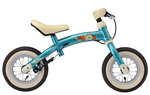 BIKESTAR 2-en-1 Bicicleta sin Pedales para niños y niñas 2-3 años | Bici con Ruedas de 10" Edición Sport | Turquesa