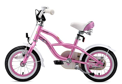 BIKESTAR Bicicleta Infantil para niños y niñas a Partir de 3 años | Bici 12 Pulgadas con Frenos | 12" Edición Cruiser Rosa