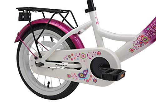 BIKESTAR Bicicleta Infantil para niños y niñas a Partir de 4 años | Bici 14 Pulgadas con Frenos | 14" Edición Clásica Rosa