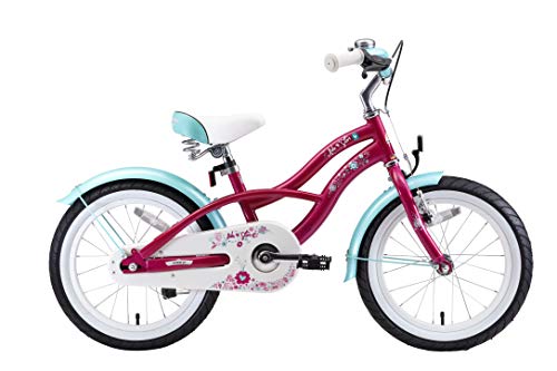 BIKESTAR Bicicleta Infantil para niños y niñas a Partir de 4 años | Bici 16 Pulgadas con Frenos | 16" Edición Cruiser Lila