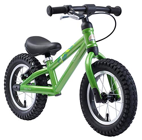 BIKESTAR Bicicleta sin Pedales para niños y niñas 3-4 años | Bici con Ruedas de 12" Edición Bici de montaña | Verde