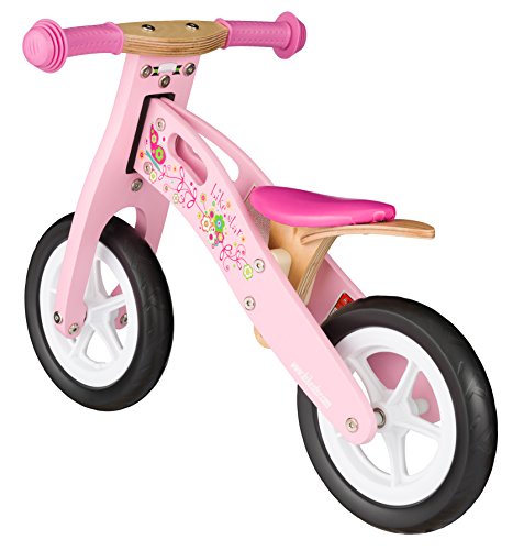 BIKESTAR Bicicleta sin Pedales para niños y niñas | Bici Madera Pulgadas a Partir de 2-3 años | 10" Edición Sport Rosa