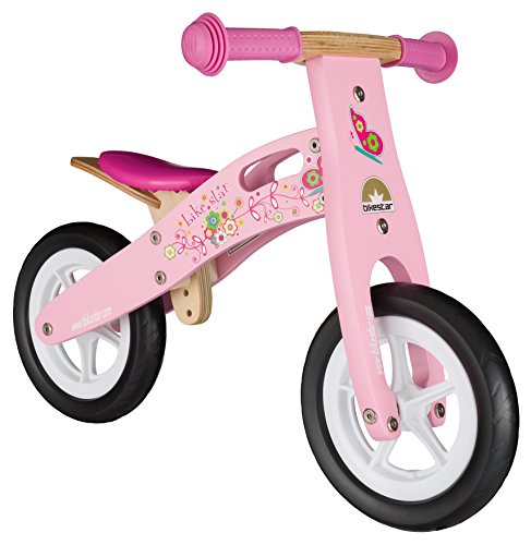 BIKESTAR Bicicleta sin Pedales para niños y niñas | Bici Madera Pulgadas a Partir de 2-3 años | 10" Edición Sport Rosa