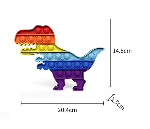 BINQILIN Juguete Antiestres para Niños para Aliviar El Estrés Y La Ansiedad Hay Tres Tipos De Dinosaurios Ranas Y Mariposas Juguete Educativo Juguete Silicona