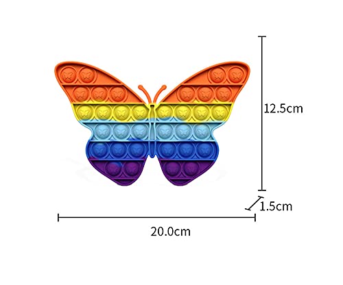 BINQILIN Juguete Antiestres para Niños para Aliviar El Estrés Y La Ansiedad Hay Tres Tipos De Dinosaurios Ranas Y Mariposas Juguete Educativo Juguete Silicona