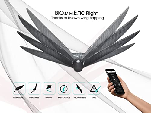 BionicBird MetaBird by App Controlled Stunt - High Tech dron Robot pájaro biomimético -Indoor/Outdoor Use