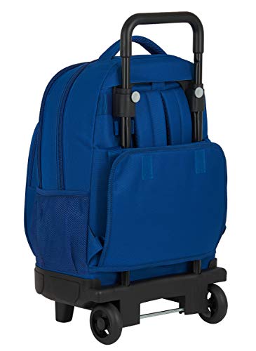 Blackfit8 Mochila Safta Escolar con Carro Incluido y Espalda Acolchada Oxford, 330x220x450mm