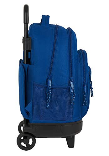 Blackfit8 Mochila Safta Escolar con Carro Incluido y Espalda Acolchada Oxford, 330x220x450mm