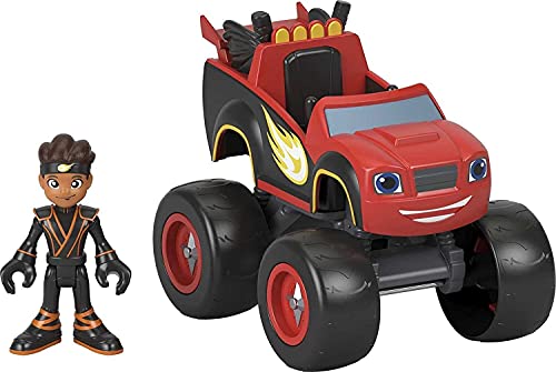 Blaze & The Monster Machines Ninja Blaze Vehicle y AJ Action Figure Playset