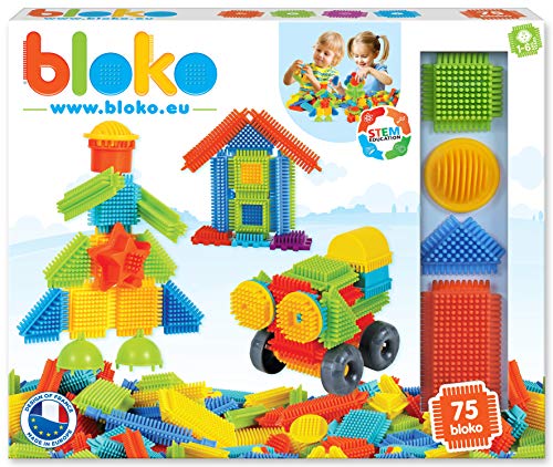 Bloko Bloko503512 - Bloques de dientes de construcción en caja (75 piezas) , color/modelo surtido