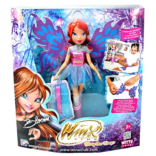 Bloom Bling The Wings - Muñeca Winx Club, alas con segmentos holográficos