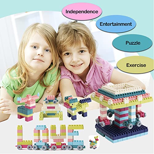 Bloque de Construcción para Niños 280PCS Juego Educativo Creativo con Caja de Almacenamiento y Base Regalo Navidad Juguetes Niños 1 a 8 años