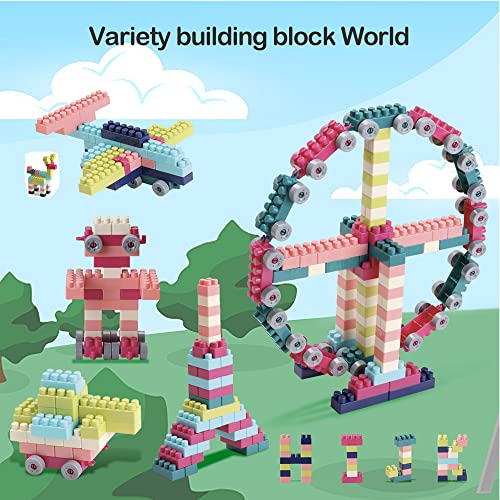 Bloque de Construcción para Niños 280PCS Juego Educativo Creativo con Caja de Almacenamiento y Base Regalo Navidad Juguetes Niños 1 a 8 años