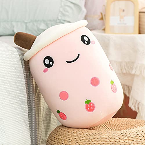 Boba Plushie Plush Pillow, Cartoon Bubble Milk Tea Plush Pillow Taza De Té Suave En Forma De Cojín De Peluche De Juguete Para Niños