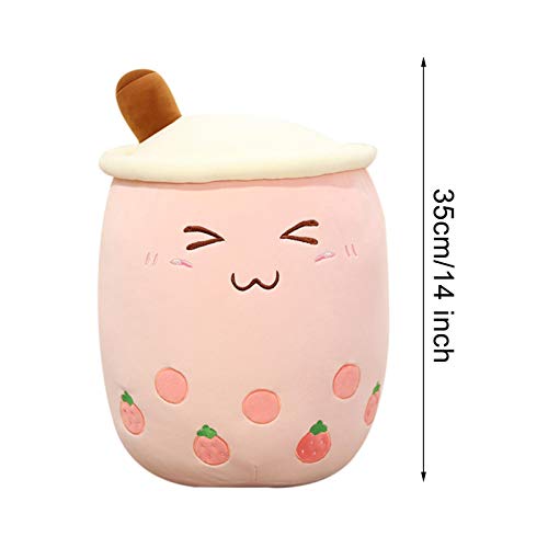 Boba Plushie Plush Pillow, Cartoon Bubble Milk Tea Plush Pillow Taza De Té Suave En Forma De Cojín De Peluche De Juguete Para Niños