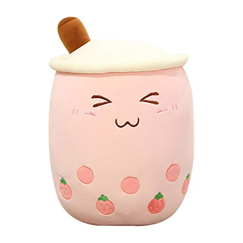 Boba Plushie Plush Pillow, Cartoon Bubble Milk Tea Plush Pillow Taza De Té Suave En Forma De Cojín De Peluche De Juguete Para Niños