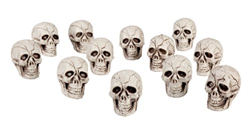 Boland-28205 halloween Juego de 12 Calaveras Decorativas, multicolor (Ciao Srl 28205)