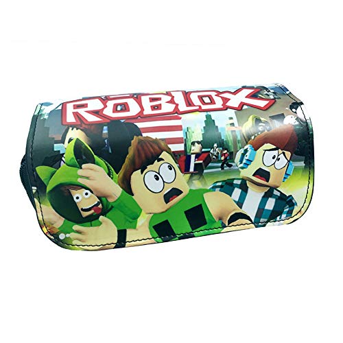 Bonamana Estuche para lápices, diseño de Anime, doble capa, para estudiantes, adolescentes, color Roblox-B