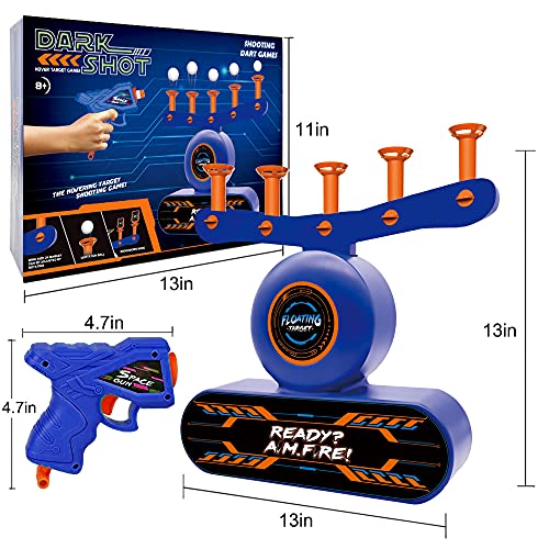 Bonbell Objetivo de Tiro Eléctrico para Pistola Nerf, Diana Flotante para Nerf con 40 Dardos de Flechas, 1 Pistola de Dardos,10 Bolas de Espuma, Armas de Niños, Jugetes Regalo Niños de 6 a 15 Años