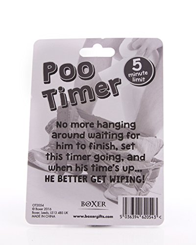 Boxer Gifts OT2054 Novelty Poo - Temporizador para Inodoro (8,5 x 8,5 x 3,5 cm)