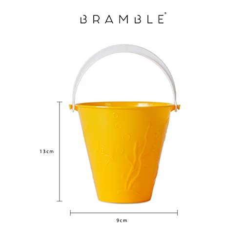 BRAMBLE 12 Cubos de Colores Brillantes - Balde para Niños | Juguetes para Arena y Playa