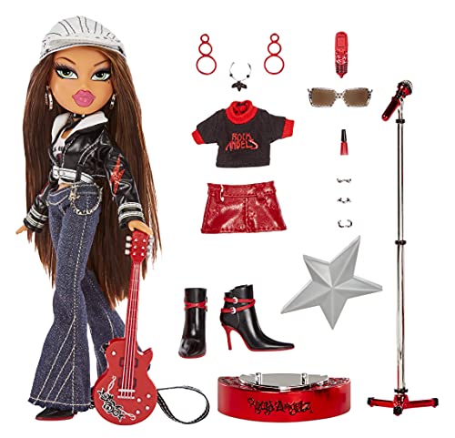 Bratz Rock Angelz Muñeca de Moda de edición Especial 20 Yasmin-Incluye Guitarra, Ropa, Accesorios, póster y más-Reedición Favorita de los Fans-Coleccionable-Edad: 7+ años, Color (577799)