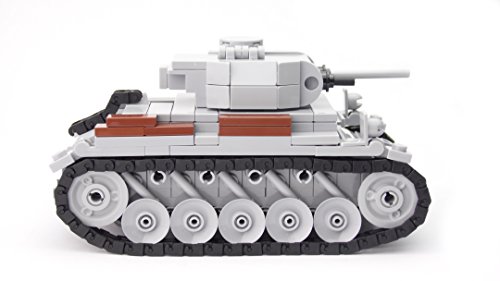 BricksStuff Tanque Panzer II Ausf. F con Figura I Soldado alemán de la Segunda Guerra Mundial, Custom Accesorios de BrickArms | Kit con Instrucciones | Compatible con Lego®