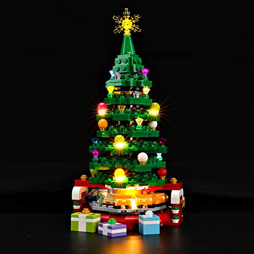 BRIKSMAX Kit de Iluminación Led para Lego Árbol de Navidad,Compatible con Ladrillos de Construcción Lego Modelo 40338, Juego de Legos no Incluido