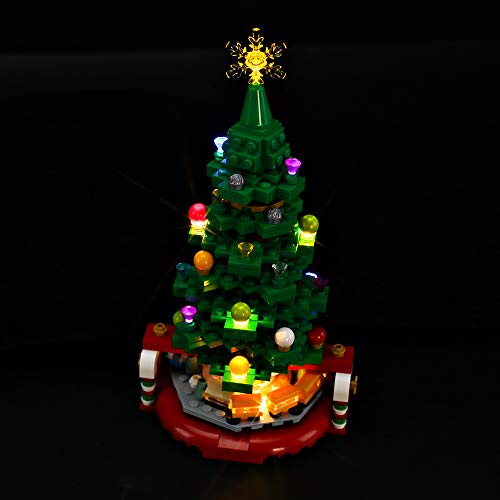 BRIKSMAX Kit de Iluminación Led para Lego Árbol de Navidad,Compatible con Ladrillos de Construcción Lego Modelo 40338, Juego de Legos no Incluido